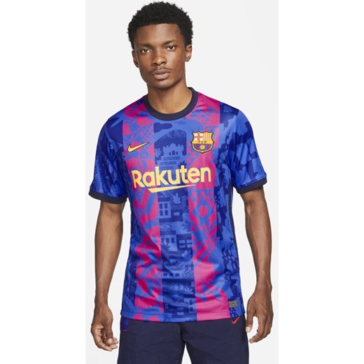 Męska koszulka piłkarska FC Barcelona 2021/22 Stadium Nike Dri-FIT (wersja Nike S Nike poland