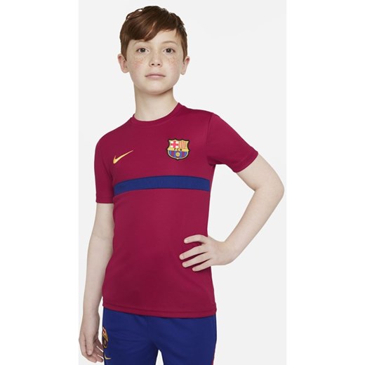 Koszulka piłkarska z krótkim rękawem dla dużych dzieci Nike Dri-FIT FC Barcelona Nike M Nike poland