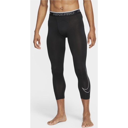 Męskie legginsy o długości 3/4 Nike Pro Dri-FIT - Czerń ze sklepu Nike poland w kategorii Spodnie męskie - zdjęcie 126292914