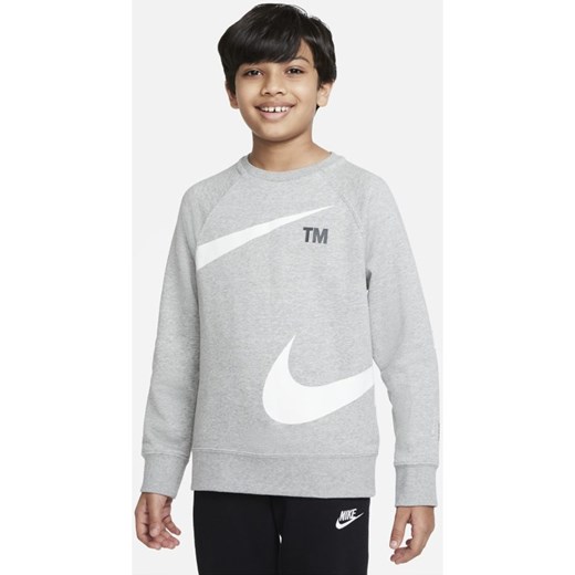 Bluza dresowa dla dużych dzieci (chłopców) Nike Sportswear Swoosh - Szary Nike M Nike poland