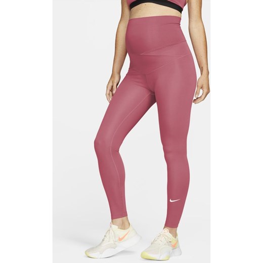 Ciążowe legginsy damskie z wysokim stanem Nike One (M) - Różowy Nike M promocja Nike poland