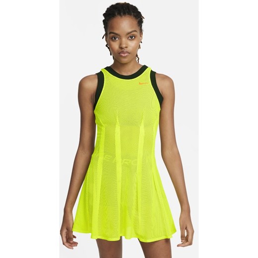 Damska sukienka tenisowa NikeCourt Dri-FIT Naomi Osaka - Żółć Nike S Nike poland promocja