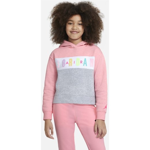 Bluza z kapturem dla dużych dzieci (dziewcząt) Jordan - Różowy Jordan M Nike poland