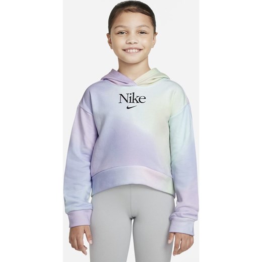 Bluza z kapturem z dzianiny dresowej dla dużych dzieci (dziewcząt) Nike Nike XS Nike poland