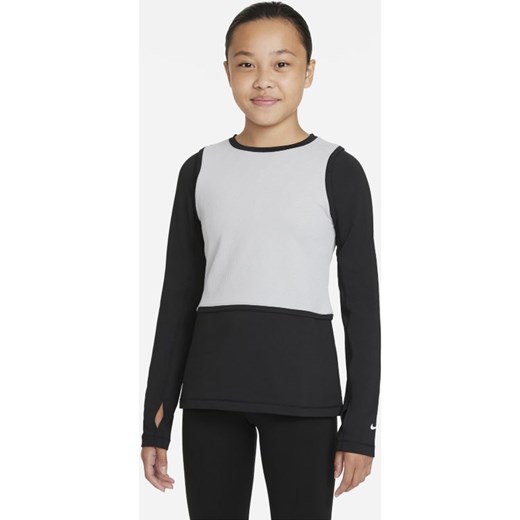 Koszulka z długim rękawem dla dużych dzieci (dziewcząt) Nike Pro Warm Dri-FIT - Nike XS Nike poland