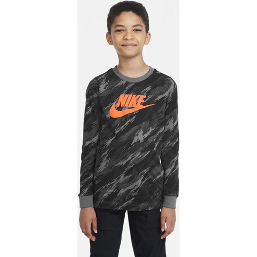 Bluza chłopięca czarna Nike na jesień 