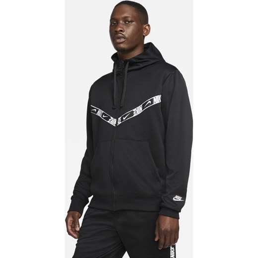 Męska bluza z kapturem i zamkiem na całej długości Nike Sportswear - Czerń Nike XL Nike poland