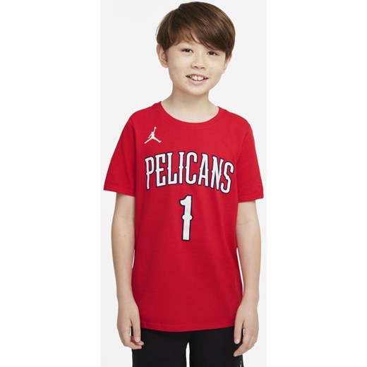 T-shirt NBA dla dużych dzieci New Orleans Pelicans Statement Edition - Czerwony Nike L Nike poland