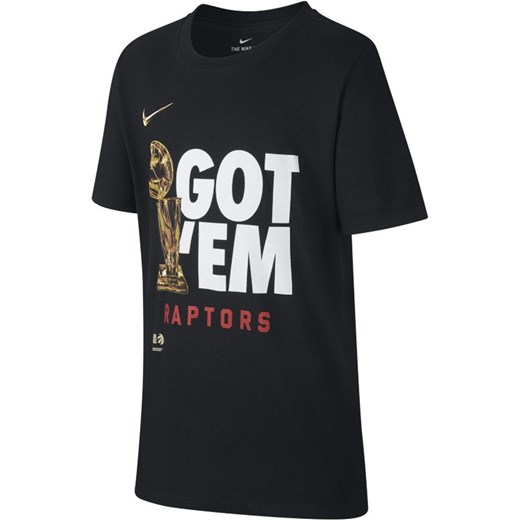 T-shirt dla dużych dzieci NBA Parade Toronto Raptors Nike Dri-FIT „Got 'Em” - Nike LARGE Nike poland