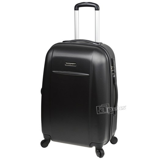 ABS02 średnia walizka - czarny apeks-pl czarny duży