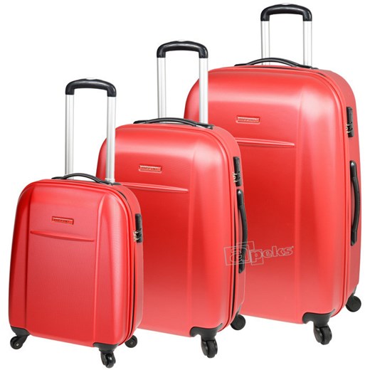 ABS02 komplet walizek - czerwony apeks-pl rozowy ciekawe