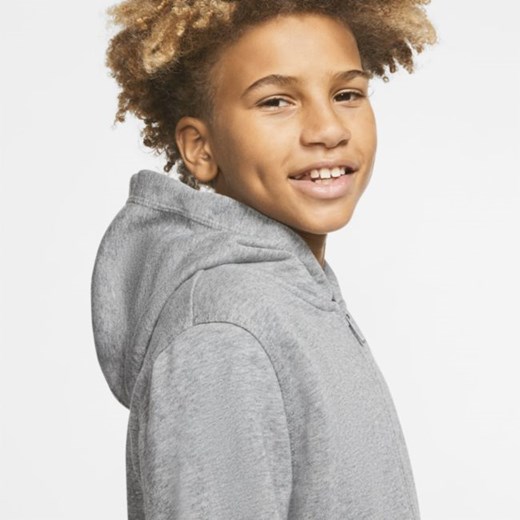 Bluza z kapturem i zamkiem na całej długości dla dużych dzieci Nike Sportswear Nike S Nike poland