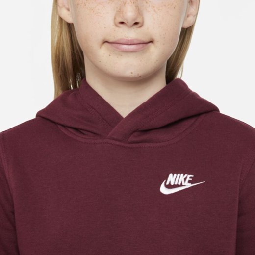 Bluza z kapturem dla dużych dzieci Nike Sportswear Club - Czerwony Nike M Nike poland