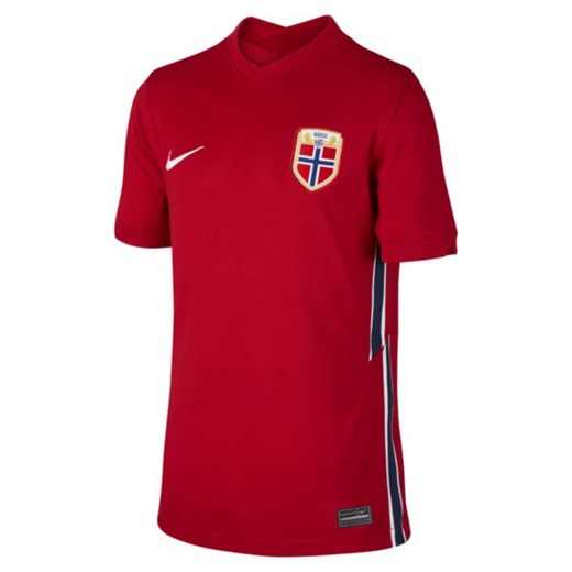 Domowa koszulka piłkarska dla dużych dzieci Norwegia Stadium 2020 - Czerwony Nike M Nike poland