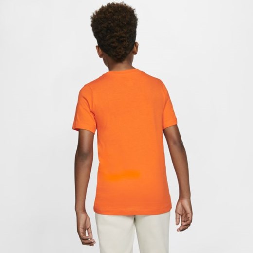 T-shirt piłkarski dla dużych dzieci Holandia - Pomarańczowy Nike L Nike poland