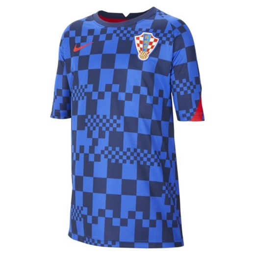 Koszulka piłkarska z krótkim rękawem dla dużych dzieci Nike Dri-FIT Chorwacja - Nike S Nike poland
