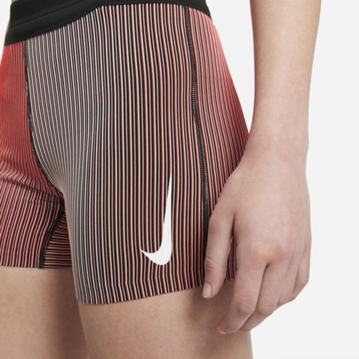 Damskie przylegające spodenki do biegania Nike AeroSwift - Pomarańczowy Nike XL Nike poland