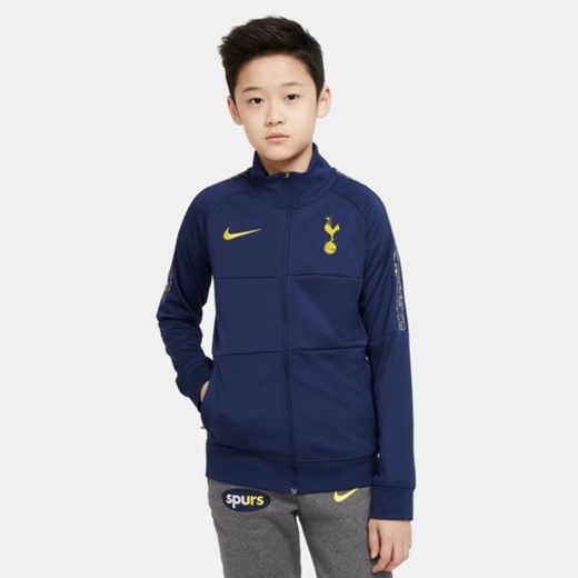 Dresowa bluza piłkarska dla dużych dzieci Tottenham Hotspur - Niebieski Nike S Nike poland