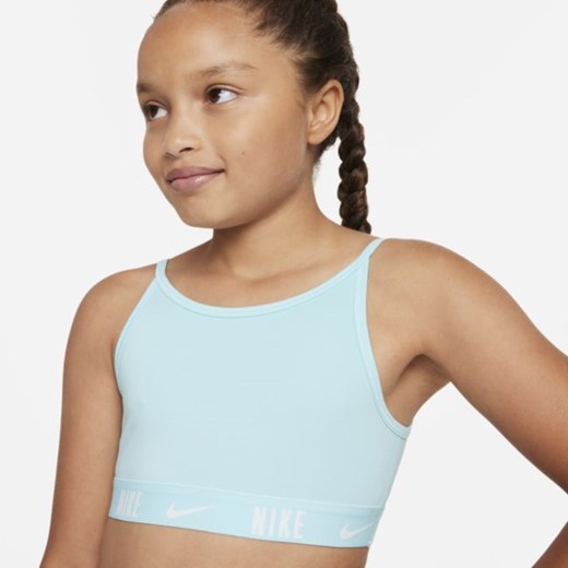 Stanik sportowy dla dużych dzieci (dziewcząt) Nike Trophy - Niebieski Nike XL Nike poland