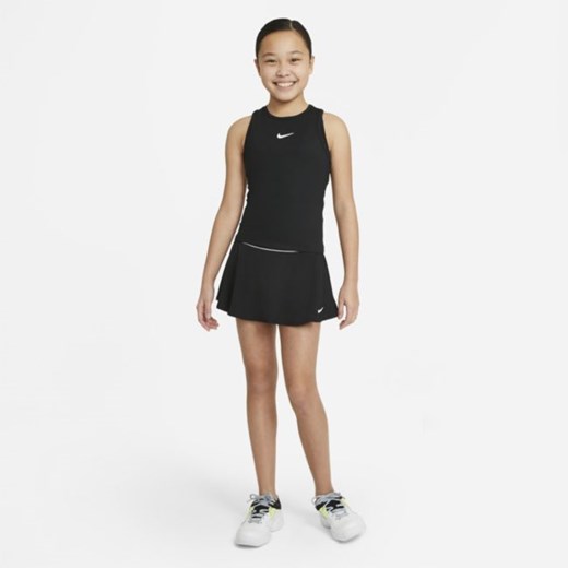 Koszulka tenisowa bez rękawów dla dużych dzieci (dziewcząt) NikeCourt Dri-FIT Nike L Nike poland