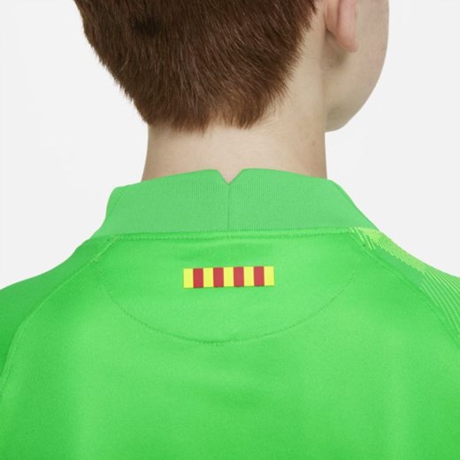 Koszulka piłkarska z długim rękawem dla dużych dzieci FC Barcelona 2021/22 Nike L Nike poland promocyjna cena