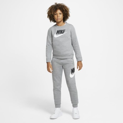 Bluza dla dużych dzieci (chłopców) Nike Sportswear Club Fleece - Szary Nike S Nike poland