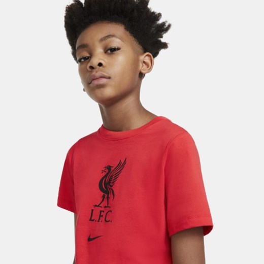 T-shirt piłkarski dla dużych dzieci Liverpool FC - Czerwony Nike XL Nike poland