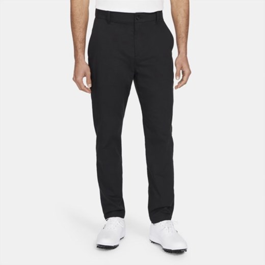 Męskie spodnie chino o dopasowanym kroju do golfa Nike Dri-FIT UV - Czerń Nike 33/32 Nike poland