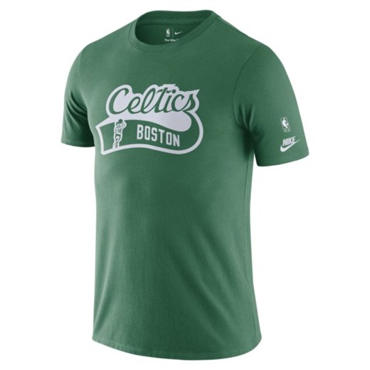 Męski T-shirt z logo Boston Celtics Essential Year Zero Nike NBA - Zieleń Nike M Nike poland