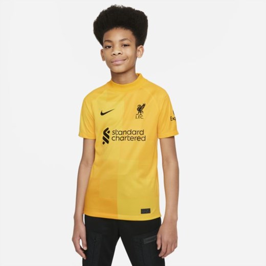 Koszulka piłkarska dla dużych dzieci Liverpool FC 2021/22 Stadium Goalkeeper - Nike S Nike poland