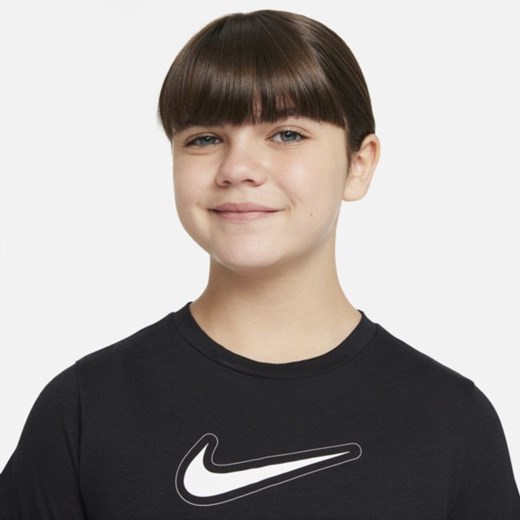 Koszulka treningowa z krótkim rękawem dla dużych dzieci (dziewcząt) Nike Dri-FIT Nike M+ Nike poland