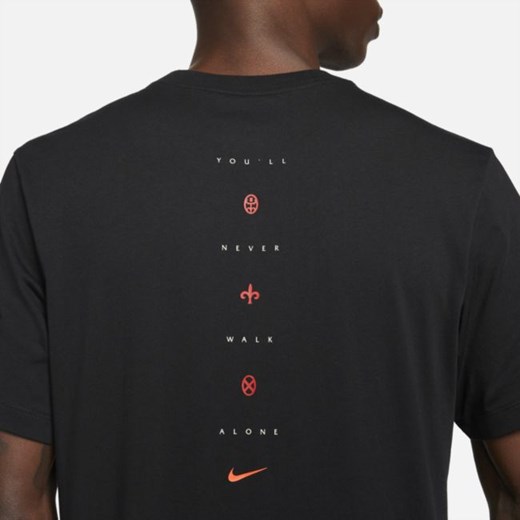 Męski T-shirt piłkarski Liverpool FC - Czerń Nike L Nike poland