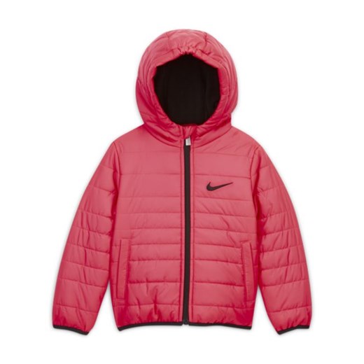 Kurtka puchowa z zamkiem na całej długości dla maluchów Nike - Różowy Nike 2T Nike poland