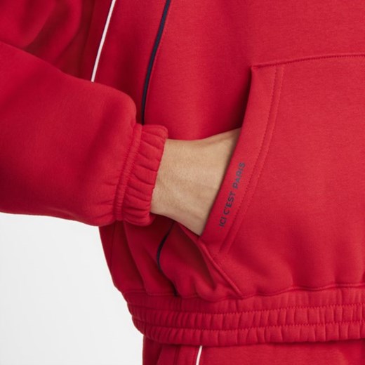 Damska dzianinowa bluza z kapturem Paris Saint-Germain - Czerwony Nike S Nike poland