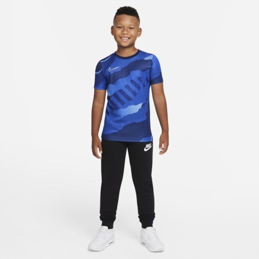 Koszulka piłkarska z krótkim rękawem dla dużych dzieci Nike - Niebieski Nike M Nike poland