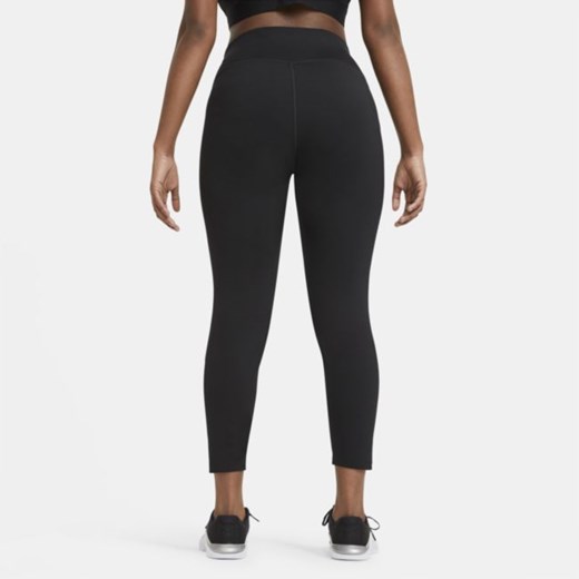 Damskie legginsy ze średnim stanem Nike One (duże rozmiary) - Czerń Nike 2X Nike poland