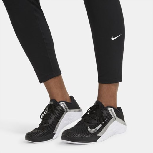 Damskie legginsy ze średnim stanem Nike One (duże rozmiary) - Czerń Nike 2X Nike poland
