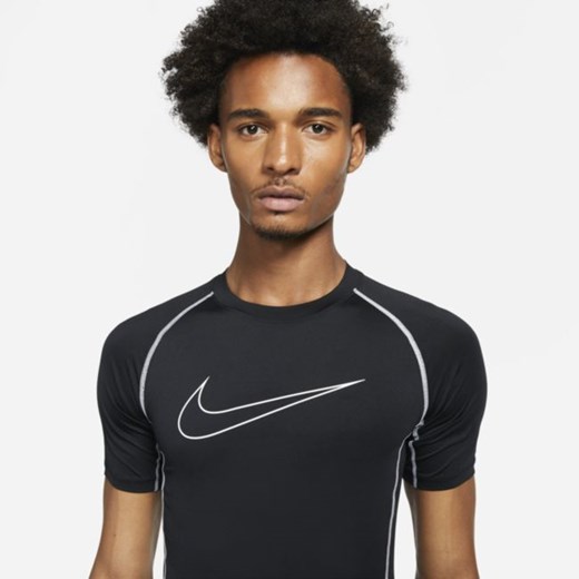 Męska koszulka z krótkim rękawem o przylegającym kroju Nike Pro Nike Pro Dri-FIT Nike S Nike poland okazja