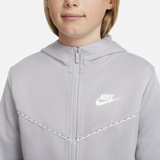 Bluza z kapturem i zamkiem na całej długości dla dużych dzieci (chłopców) Nike Nike XS Nike poland