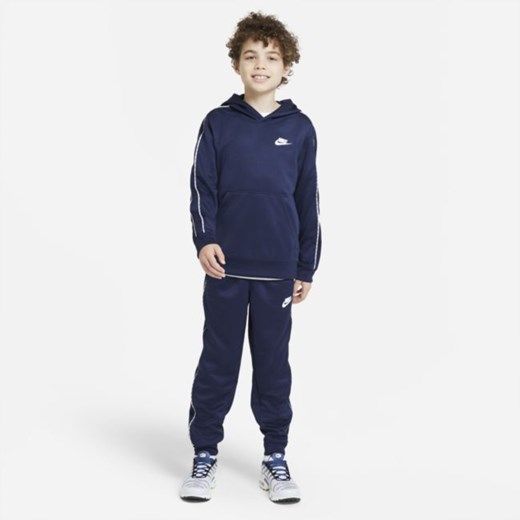 Bluza z kapturem dla dużych dzieci (chłopców) Nike Sportswear - Niebieski Nike S Nike poland