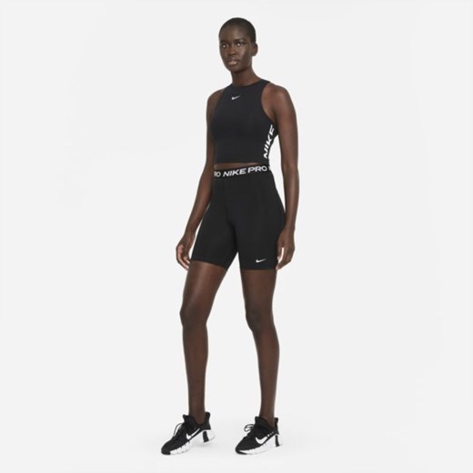 Damska krótka koszulka bez rękawów z grafiką Nike Pro Dri-FIT - Czerń Nike L Nike poland