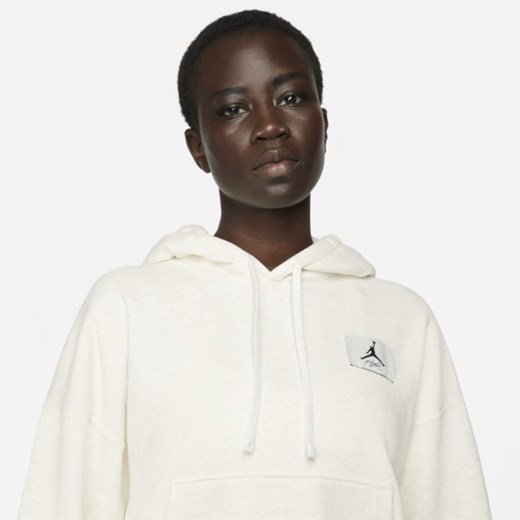 Damska dzianinowa bluza z kapturem Jordan Essentials - Biel Jordan L Nike poland