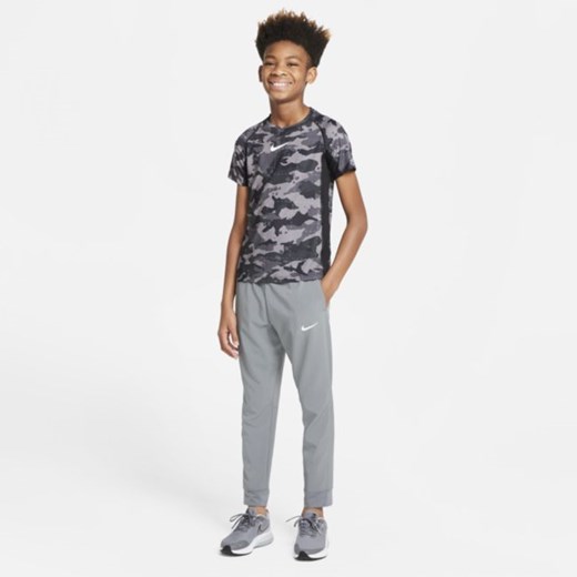 Koszulka treningowa z nadrukiem dla dużych dzieci (chłopców) Nike Dri-FIT - Nike S Nike poland