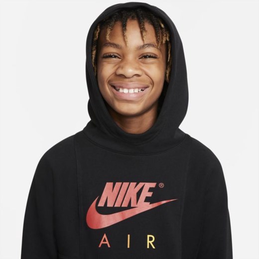 Bluza z kapturem dla dużych dzieci (chłopców) Nike Air - Czerń Nike XS Nike poland