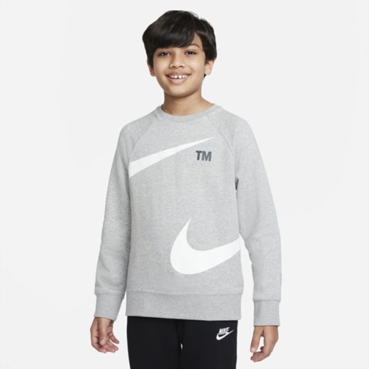 Bluza dresowa dla dużych dzieci (chłopców) Nike Sportswear Swoosh - Szary Nike L Nike poland