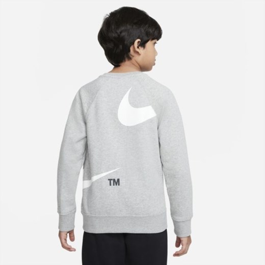 Bluza dresowa dla dużych dzieci (chłopców) Nike Sportswear Swoosh - Szary Nike XS Nike poland
