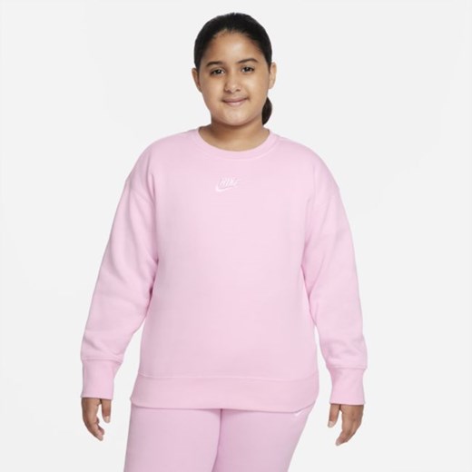 Bluza dla dużych dzieci (dziewcząt) Nike Sportswear Club Fleece (szersze Nike L+ Nike poland