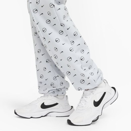 Damskie spodnie z nadrukiem Nike Sportswear - Szary Nike L Nike poland