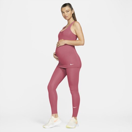 Ciążowe legginsy damskie z wysokim stanem Nike One (M) - Różowy Nike L promocja Nike poland