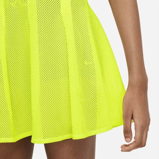 Damska sukienka tenisowa NikeCourt Dri-FIT Naomi Osaka - Żółć Nike S wyprzedaż Nike poland